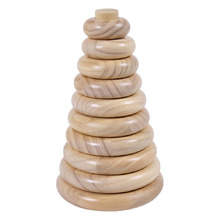 Jenjo Pine Wood Stacking Tower