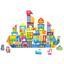 Tooky Toy 80 Piece Marine Building Blocks