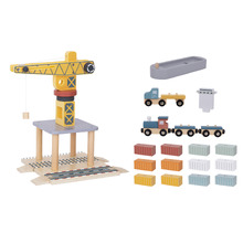 Tooky Toy Port Crane Cargo Playset