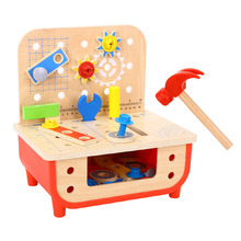 Tooky Toy Wooden Workbench Playset