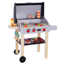 Tooky Toy Wooden Play BBQ Grill