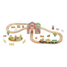 Tooky Toy Wooden Farm Train Playset