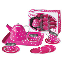 Kaper Kidz Pink Polka Dot Tea Playset