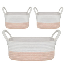 3 Piece Cotton Rope Storage Set