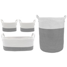 Living Textiles 4 Piece Cotton Rope Storage Set