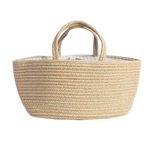 Living Textiles Natural Cotton Rope Nappy Caddy