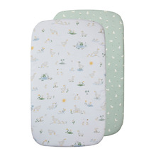 Living Textiles 2 Piece Goosey Goosey Organic Cotton Fitted Sheet Set