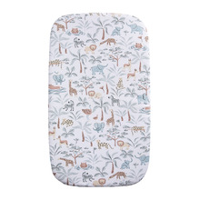 Living Textiles Wild Safari Organic Cotton Bassinet Fitted Sheet