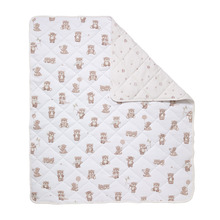 Living Textiles Cuddly Bear Reversible Organic Cotton Cot Comforter