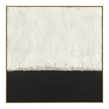 Natural & Coal Adrift Framed Canvas Wall Art