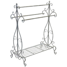 Metal Provincial look Towel Rack