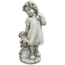 Country Girl Fibrestone Statue