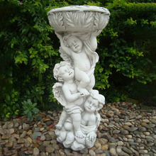 Gabriel Angel Flower Pot Fibrestone Garden Statue