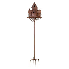 Ysarael Steel Birdhouse Garden Stake