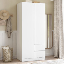Alliona 2 Door & 2 Drawer Wardrobe with Shelves