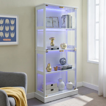 Soren 4 Tier Display Cabinet with LED