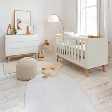 Babyrest 2 Piece White Tommi Cot & Chest of Drawers Set