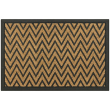 Chevron Faux Coir Doormat