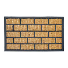 Block Woven Coir Doormat