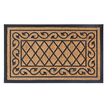Geometric Woven Coir Doormat