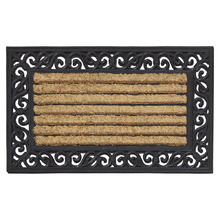 Coir & Rubber Scroll Doormat