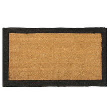 Black Bordered Coir Doormat