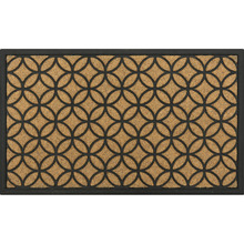 Geometric Faux Coir Doormat