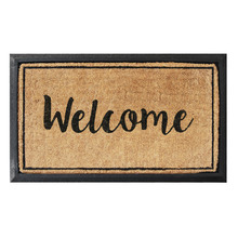 Natural Welcome Printed Coir Doormat