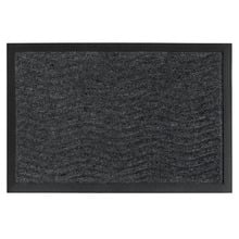 Charcoal Ripple Rubber Doormat