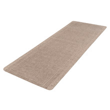 Beige Ribbed Hallway Runner