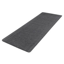 Grey Ribbed Hallway Runner
