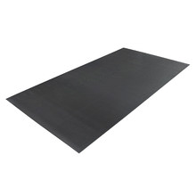 Black Ribbed Rubber Mat