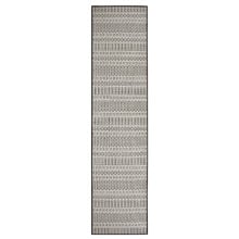 Grey Geometric Volos Flat Weave Runner
