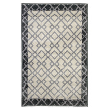 Black Border Tanta Power-Loomed Rug