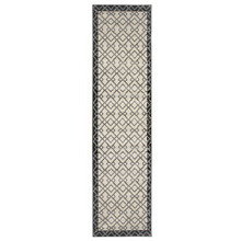 Black Border Tanta Power-Loomed Runner