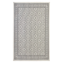 Grey Border Volos Flat Weave Rug