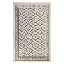 Brown Border Volos Flat Weave Rug