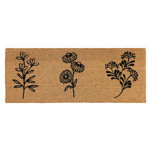 Flowers Coir Doormat