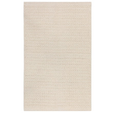 Cream Nola Hand-Woven Cotton Rug