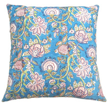 Lush Flowers Cotton Cushion
