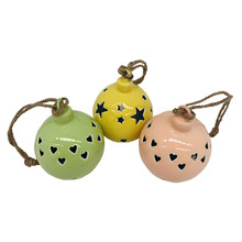 3 Piece Ball Hanging Ornament Set
