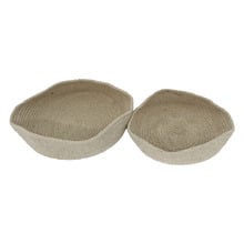 2 Piece Jute Storage Basket Set