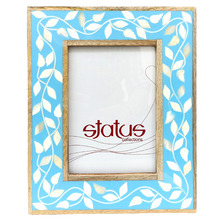 5 x 7" Mango Wood & Bone Inlay Photo Frame