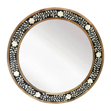Zinnia Mango Wood Wall Mirror