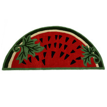 Watermelon Hand Made Kids' Wool-Blend Rug