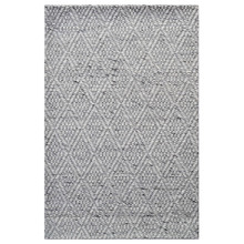 Ash Grey Barfi Hand-Woven Wool Rug