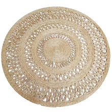 Natural Kerla Lovell Hand-Woven Jute Reversible Round Rug