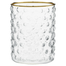 Clear Tactile Glass Decorative Vase