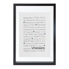 Black Pine Wood Photo Frame