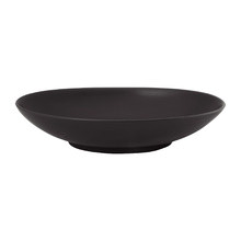 Matte Black 25.5cm Porcelain Serving Plate